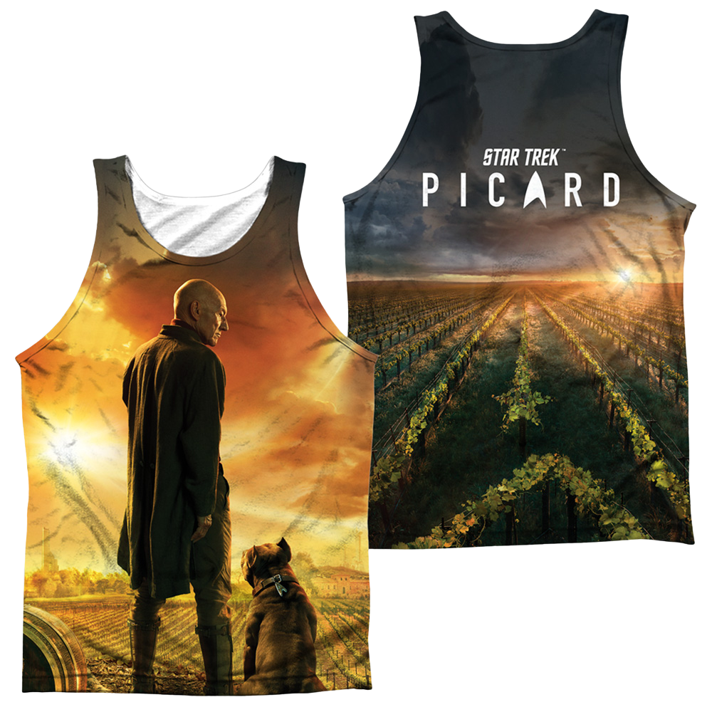 Star Trek Picard Picard Poster (Front/Back Print) - Men's All Over Print Tank Top Men's All Over Print Tank Star Trek