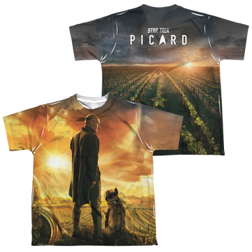 Star Trek Picard Poster youth all-over print t-shirt for ages 8 to 12