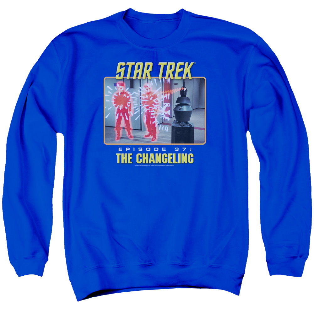 Star Trek The Changeling Men's Crewneck Sweatshirt Men's Crewneck Sweatshirt Star Trek