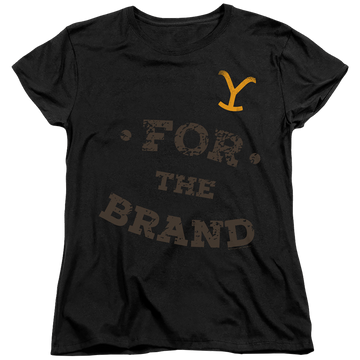 Black women's t-shirt with Yellowstone graphic