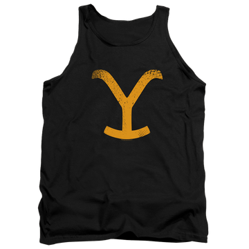 Black men's tank with Yellowstone graphic