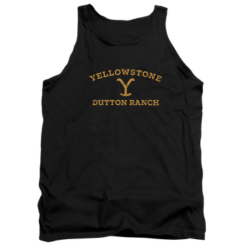 Black men's tank with Yellowstone graphic