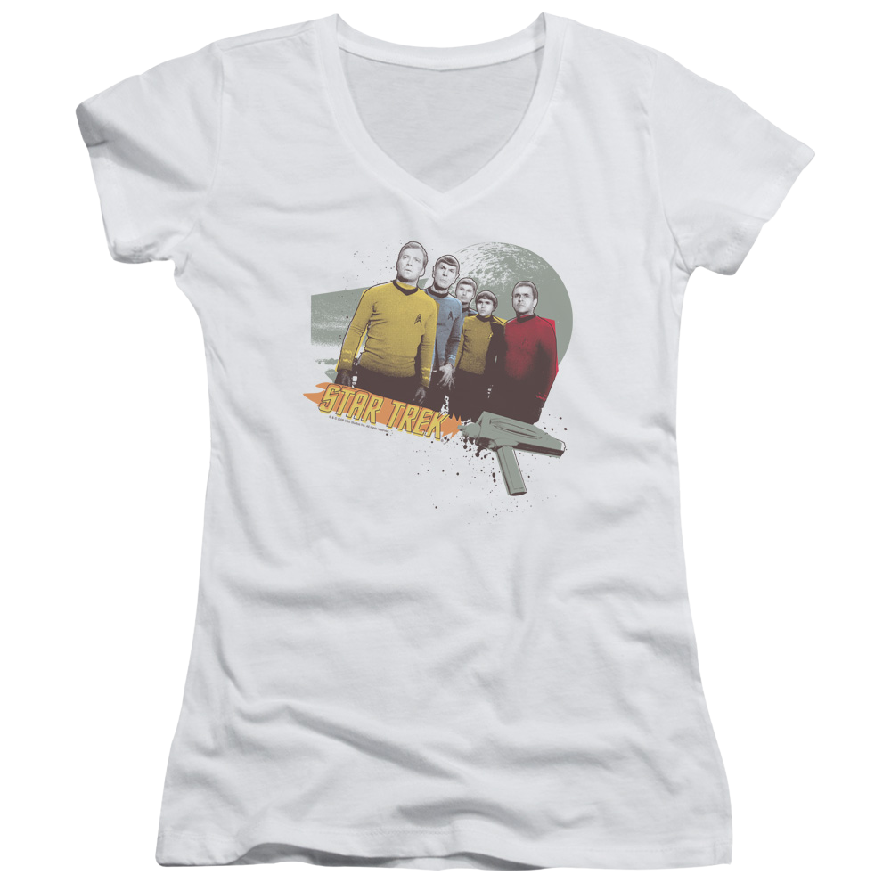 Star Trek Strange New Worlds Juniors V-Neck T-Shirt Juniors V-Neck T-Shirt Star Trek