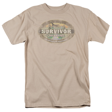 Sand men's regular fit t-shirt with Survivor Tocantins Distressed graphic