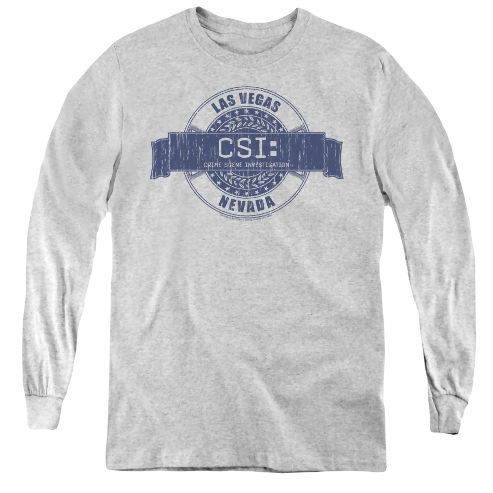 Csi Vegas Badge - Youth Long Sleeve T-Shirt Youth Long Sleeve T-Shirt CSI