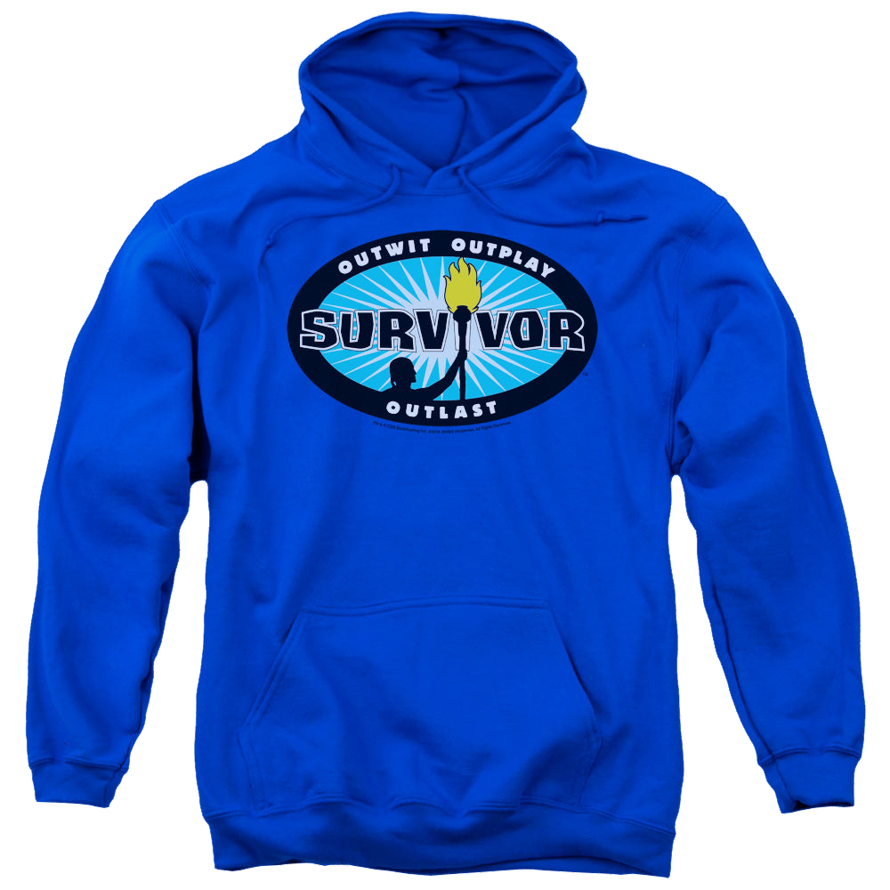 Survivor Blue Burst - Pullover Hoodie Pullover Hoodie Survivor