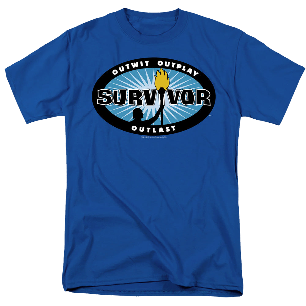 Survivor Blue Burst - Men's Regular Fit T-Shirt Men's Regular Fit T-Shirt Survivor