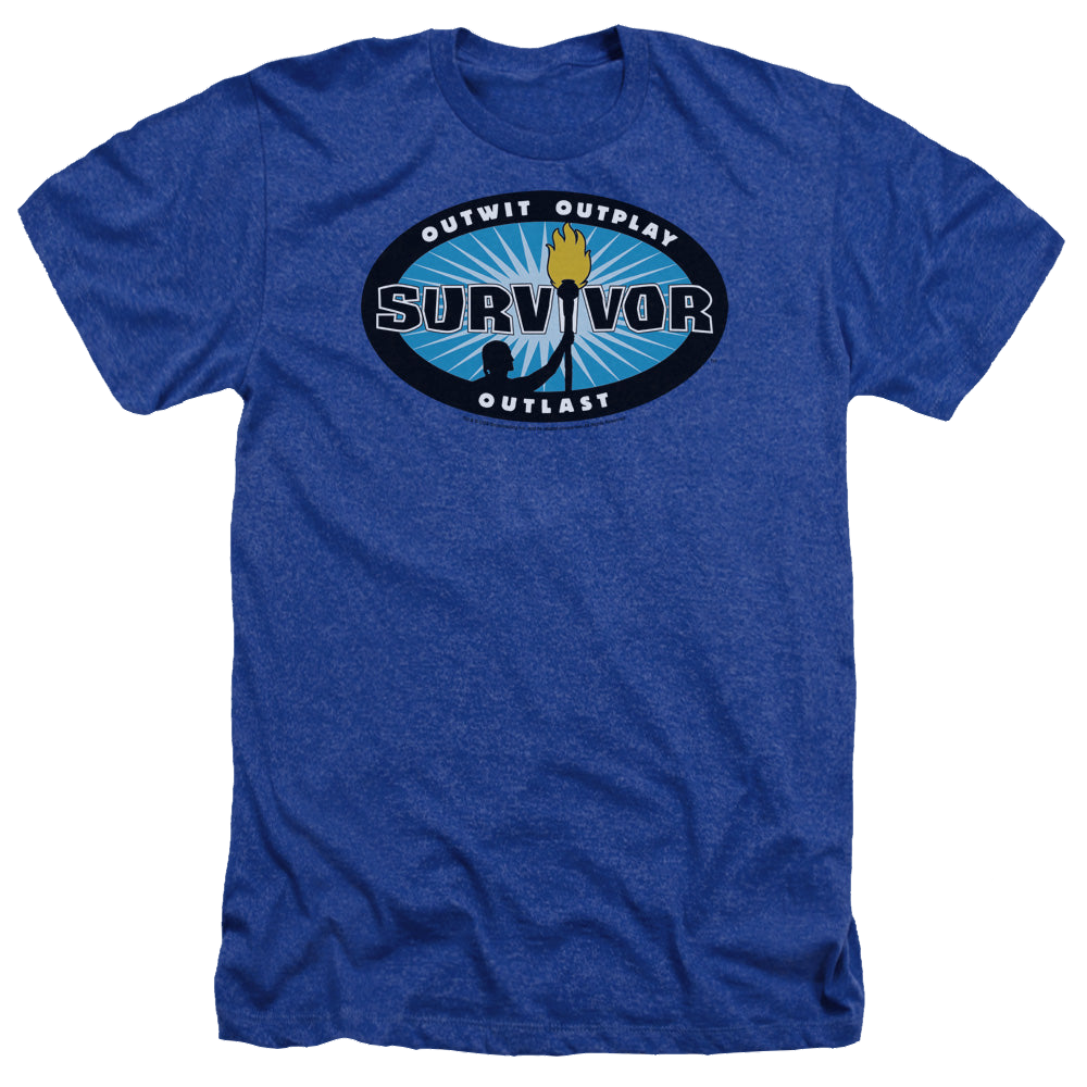 Survivor Blue Burst - Men's Heather T-Shirt Men's Heather T-Shirt Survivor