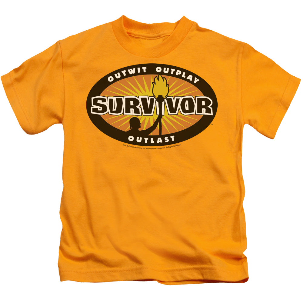 Survivor Gold Burst - Kid's T-Shirt Kid's T-Shirt (Ages 4-7) Survivor