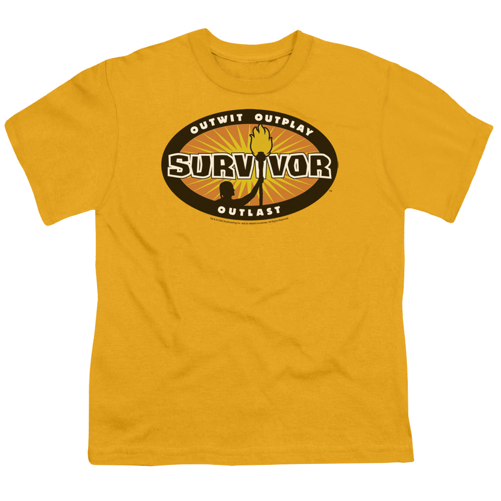 Survivor Gold Burst - Youth T-Shirt Youth T-Shirt (Ages 8-12) Survivor