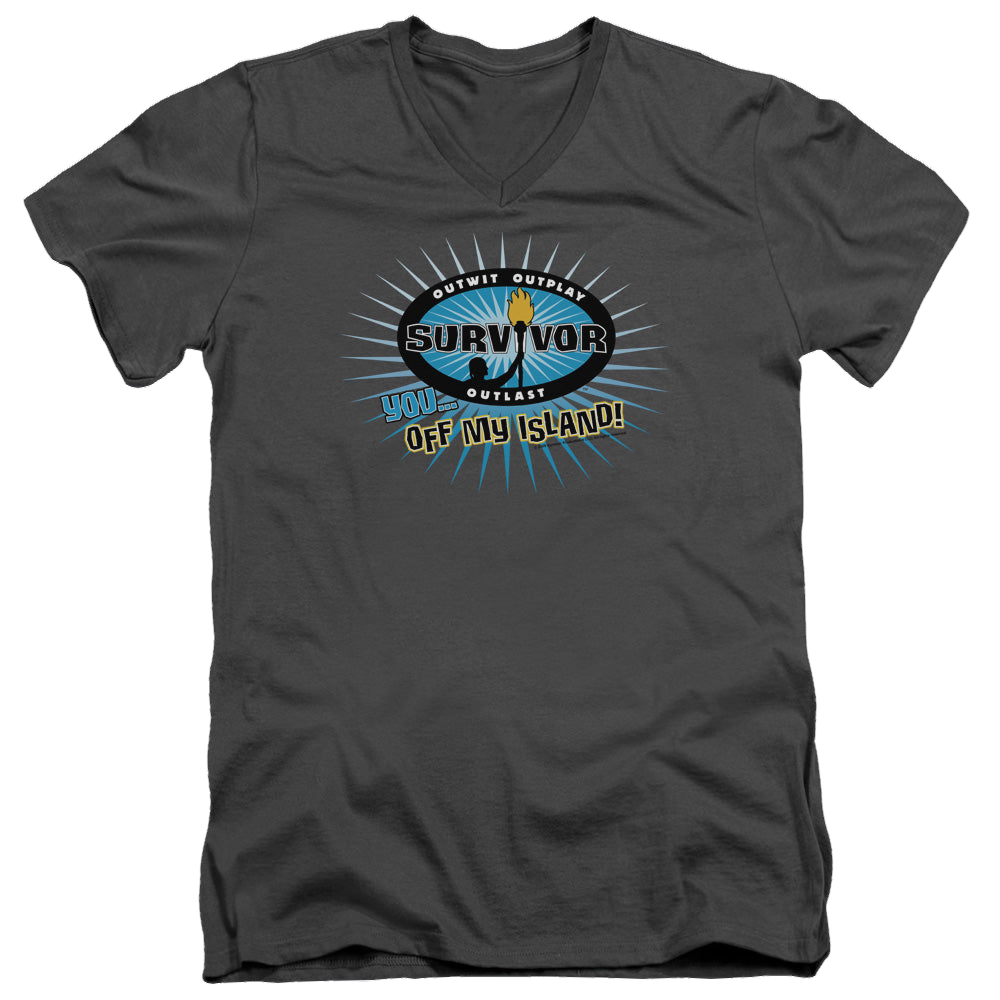 Survivor Off My Island - Men's V-Neck T-Shirt Men's V-Neck T-Shirt Survivor