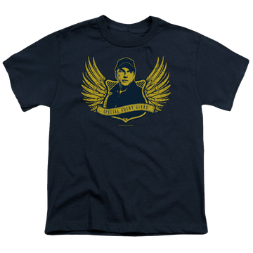 Navy youth t-shirt for ages 8 to 12 with NCIS Go Navy graphic
