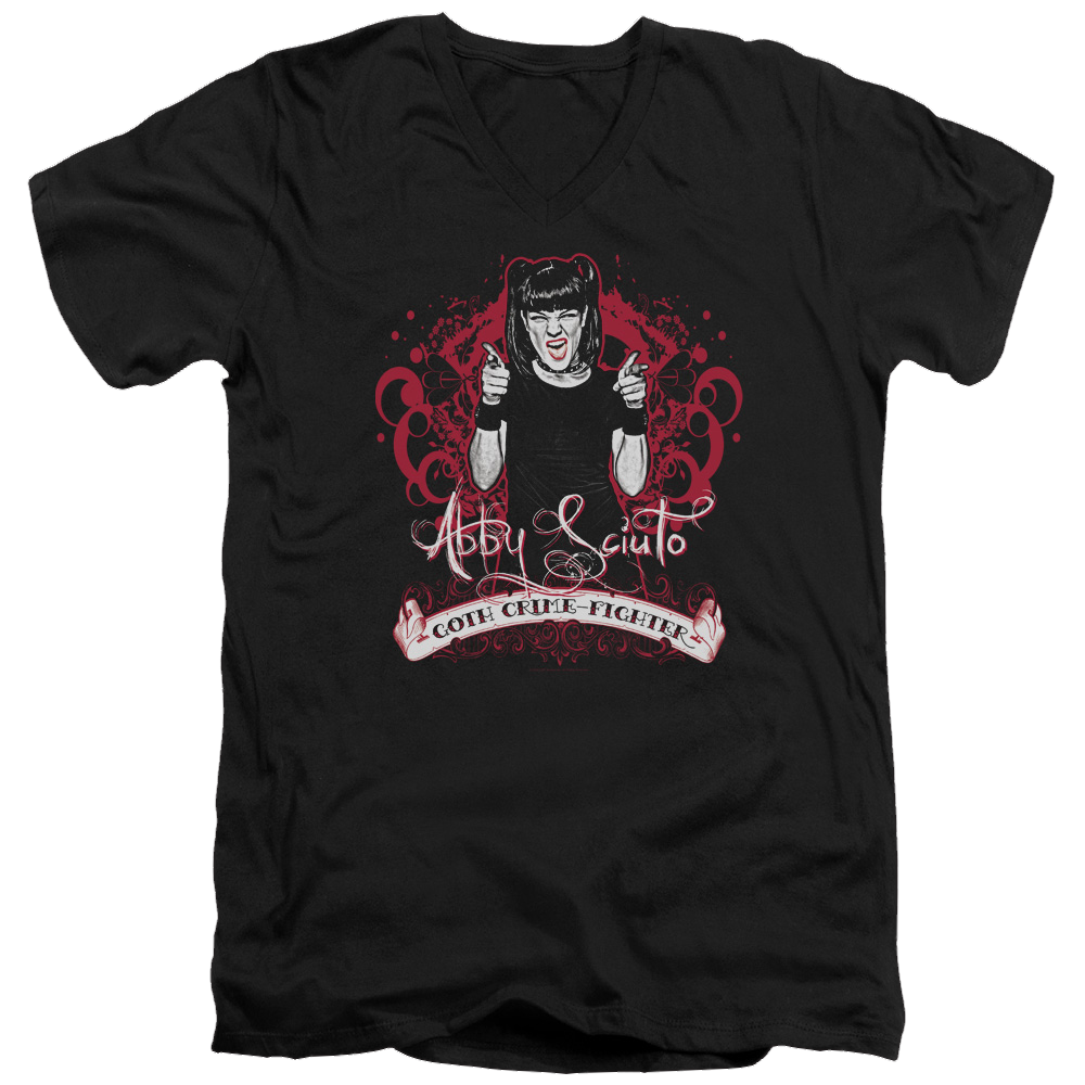 NCIS Goth Crime Fighter - Men's V-Neck T-Shirt Men's V-Neck T-Shirt NCIS