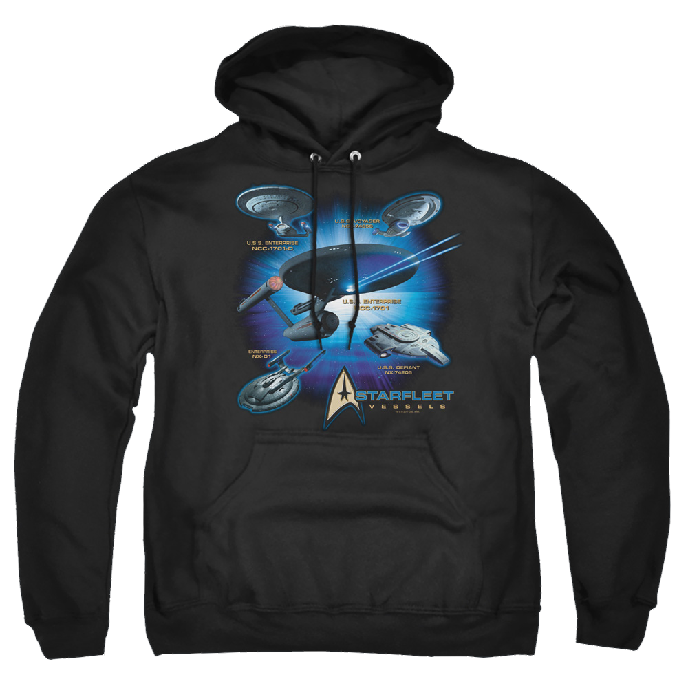 Star Trek Starfleet Vessels Pullover Hoodie Pullover Hoodie Star Trek