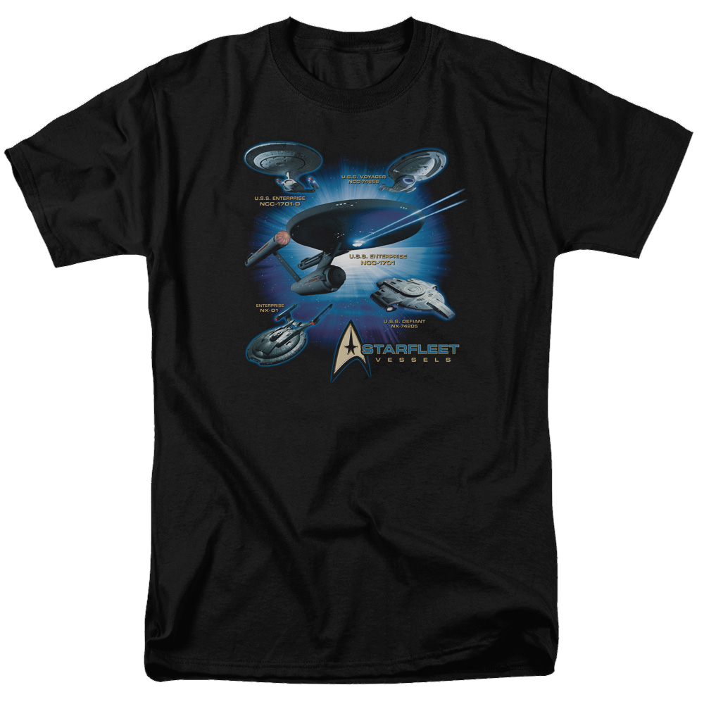 Star Trek Starfleet Vessels Men's Regular Fit T-Shirt Men's Regular Fit T-Shirt Star Trek