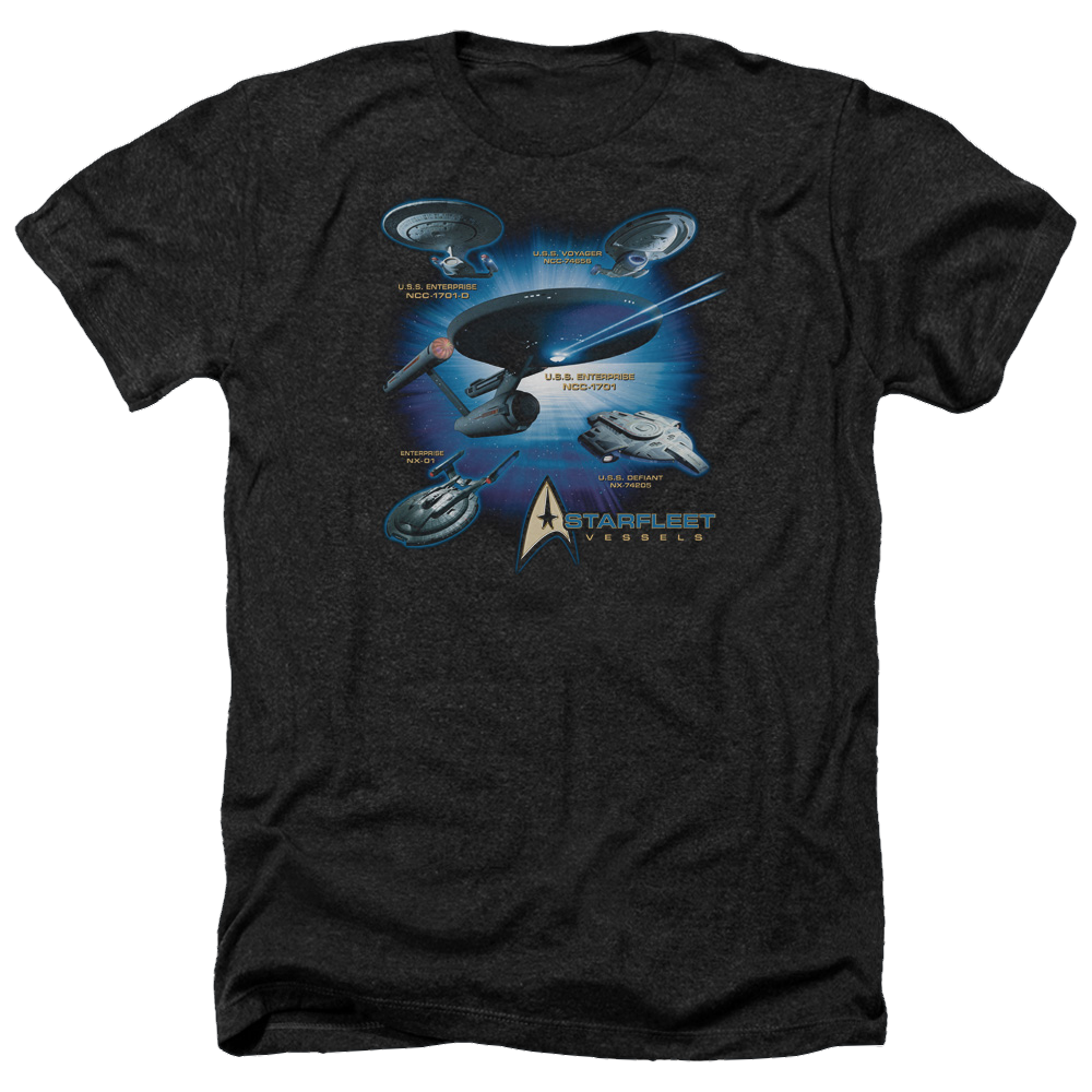 Star Trek Starfleet Vessels Men's Heather T-Shirt Men's Heather T-Shirt Star Trek
