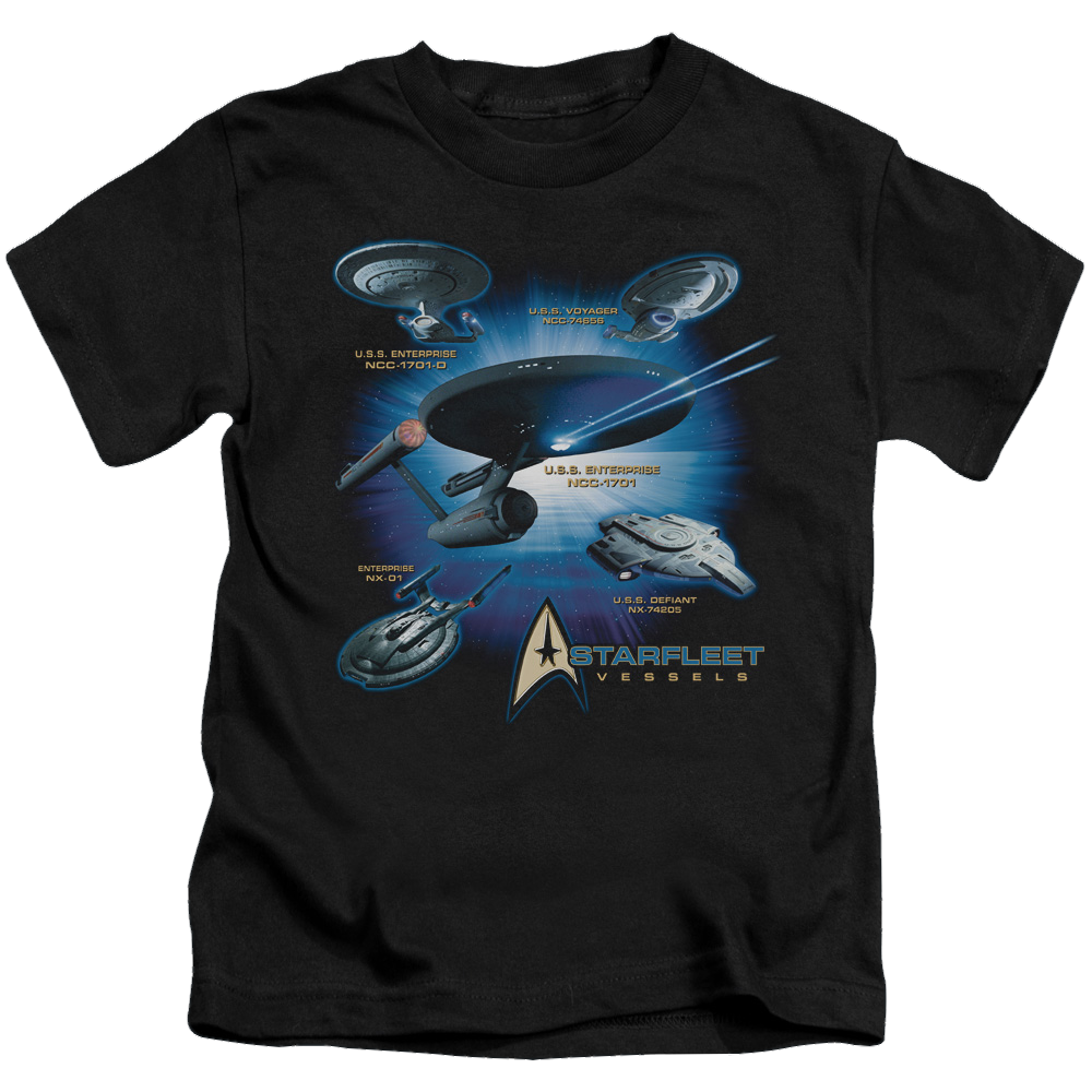 Star Trek Starfleet Vessels Kid's T-Shirt (Ages 4-7) Kid's T-Shirt (Ages 4-7) Star Trek