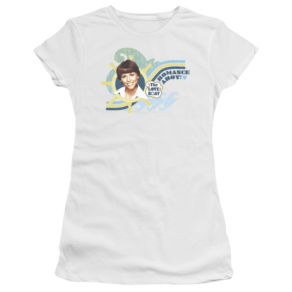 Love Boat, The Romance Ahoy - Juniors T-Shirt Juniors T-Shirt The Love Boat