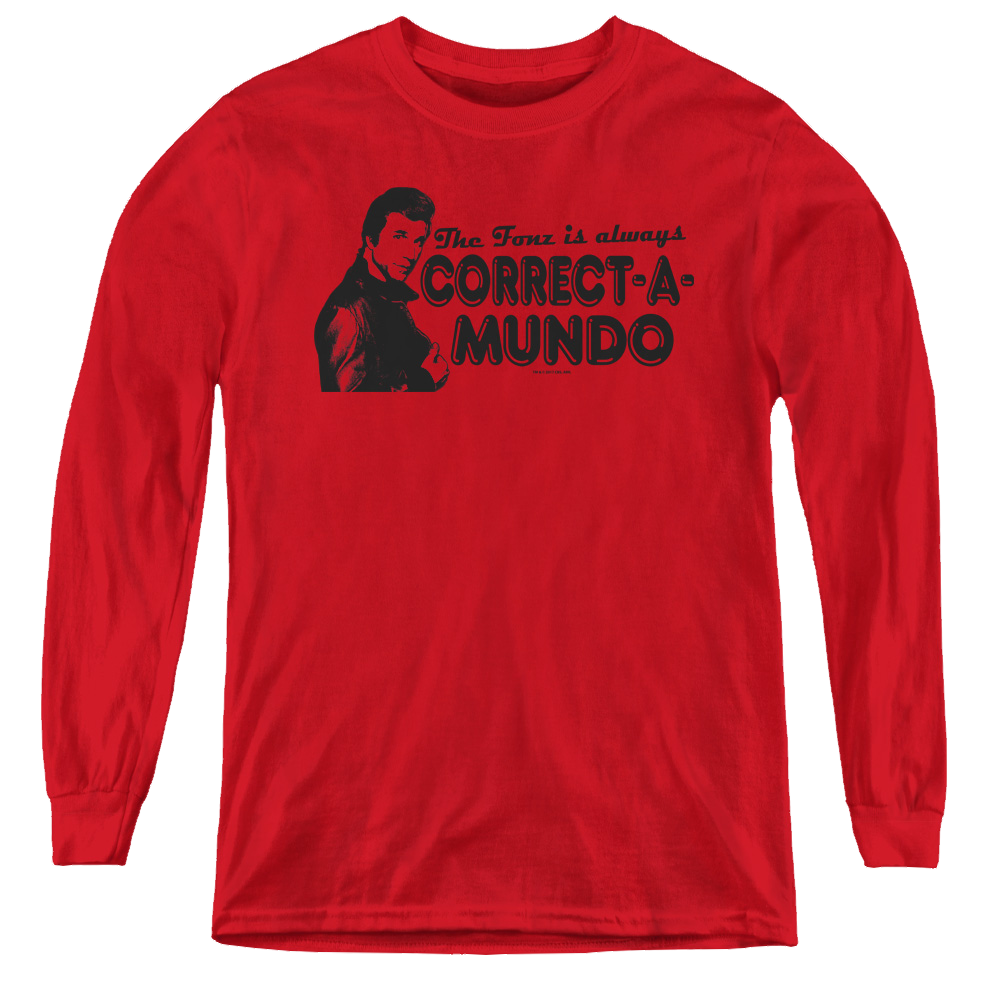 Happy Days Correct A Mundo - Youth Long Sleeve T-Shirt Youth Long Sleeve T-Shirt Happy Days