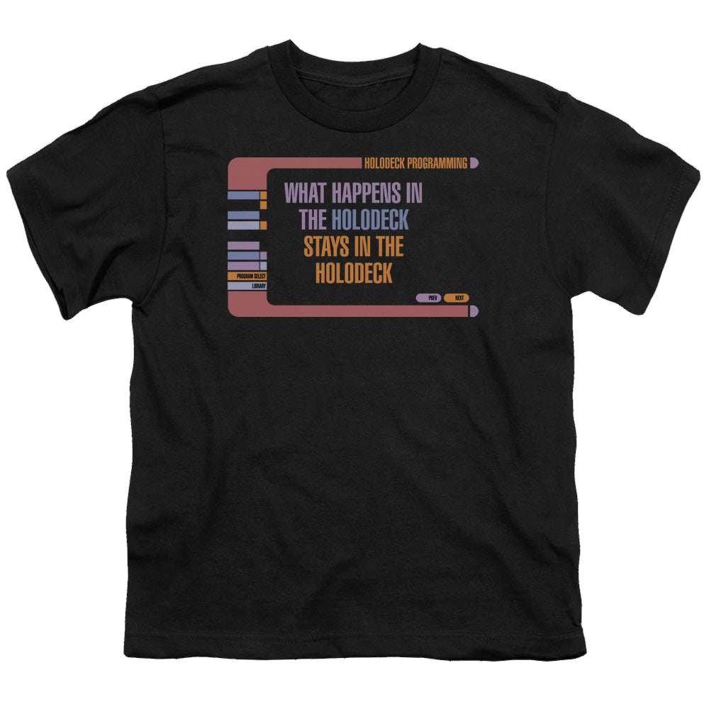 Star Trek The Next Generation Holodeck Secrets - Youth T-Shirt Youth T-Shirt (Ages 8-12) Star Trek
