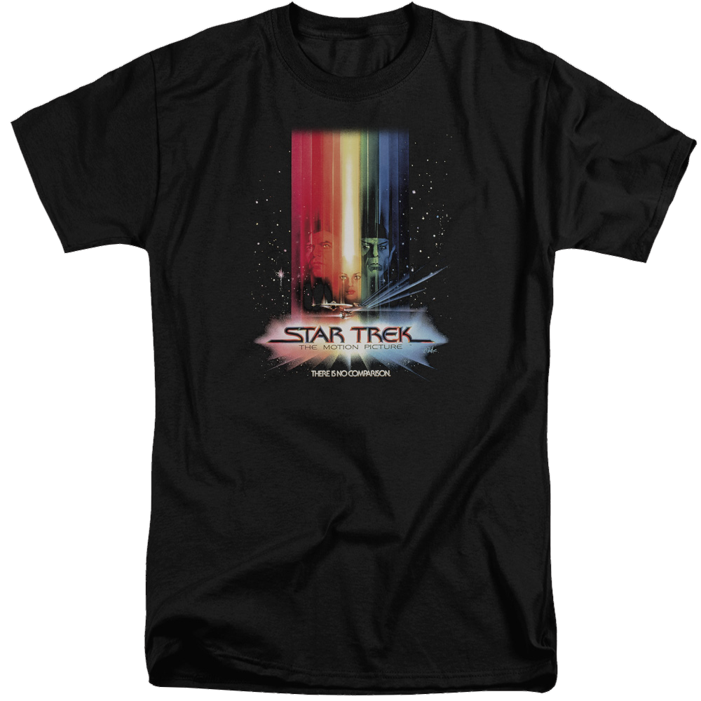 Star Trek Motion Picture Poster Men's Tall Fit T-Shirt Men's Tall Fit T-Shirt Star Trek