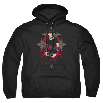 Black pullover hoodie with NCIS Abby Gothic graphic