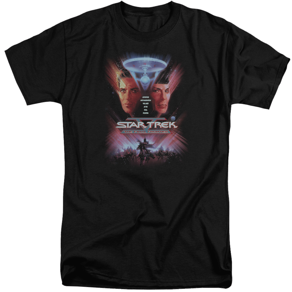 Star Trek The Final Frontier(movie) Men's Tall Fit T-Shirt Men's Tall Fit T-Shirt Star Trek