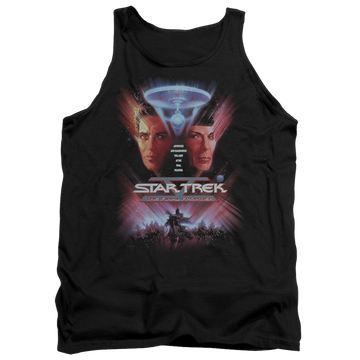 Black men's tank with Star Trek The Final Frontier(movie) graphic