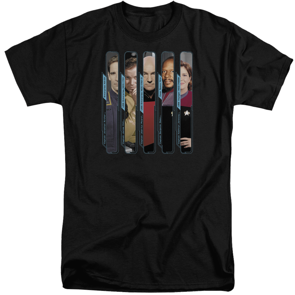 Star Trek The Captains Men's Tall Fit T-Shirt Men's Tall Fit T-Shirt Star Trek