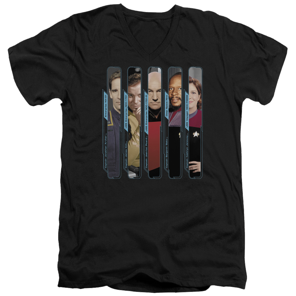 Star Trek The Captains Men's V-Neck T-Shirt Men's V-Neck T-Shirt Star Trek