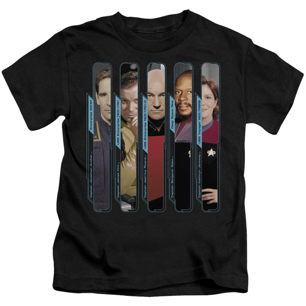 Star Trek The Captains Kid's T-Shirt (Ages 4-7) Kid's T-Shirt (Ages 4-7) Star Trek