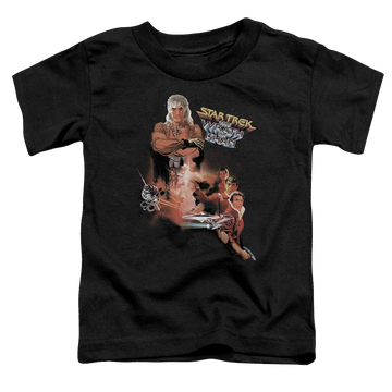 Black toddler t-shirt with Star Trek Wrath Of Khan(movie) graphic