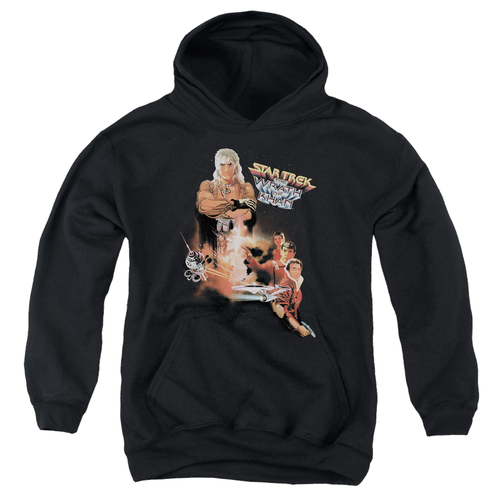 Star Trek Movies Wrath Of Khan(Movie) - Youth Hoodie Youth Hoodie (Ages 8-12) Star Trek