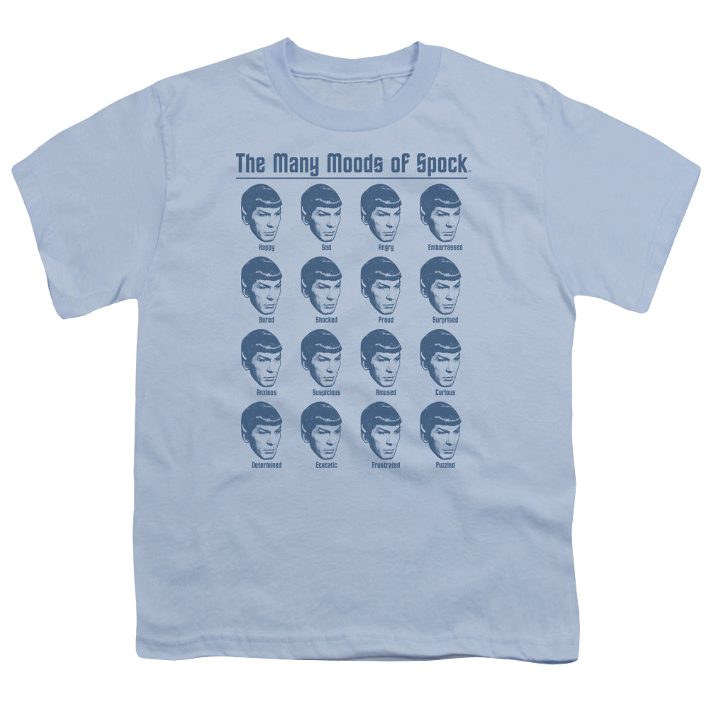 Star Trek The Original Series Many Moods Of Spock - Youth T-Shirt Youth T-Shirt (Ages 8-12) Star Trek