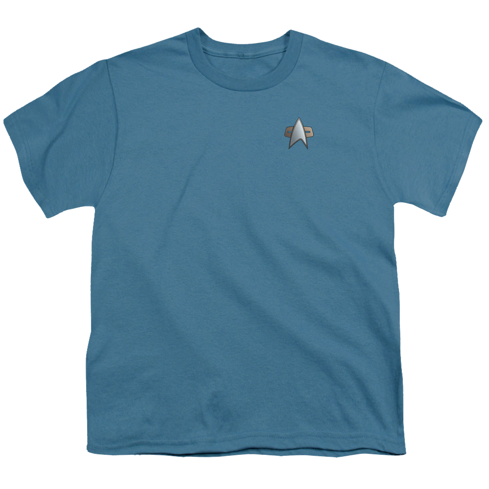 Star Trek Deep Space Nine Ds9 Science Emblem - Youth T-Shirt Youth T-Shirt (Ages 8-12) Star Trek