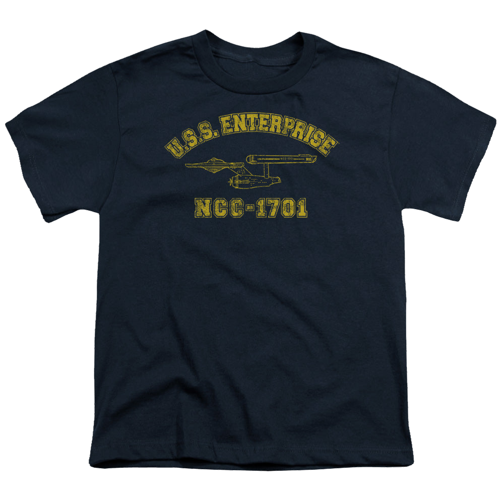 Star Trek The Original Series Enterprise Athletic - Youth T-Shirt Youth T-Shirt (Ages 8-12) Star Trek