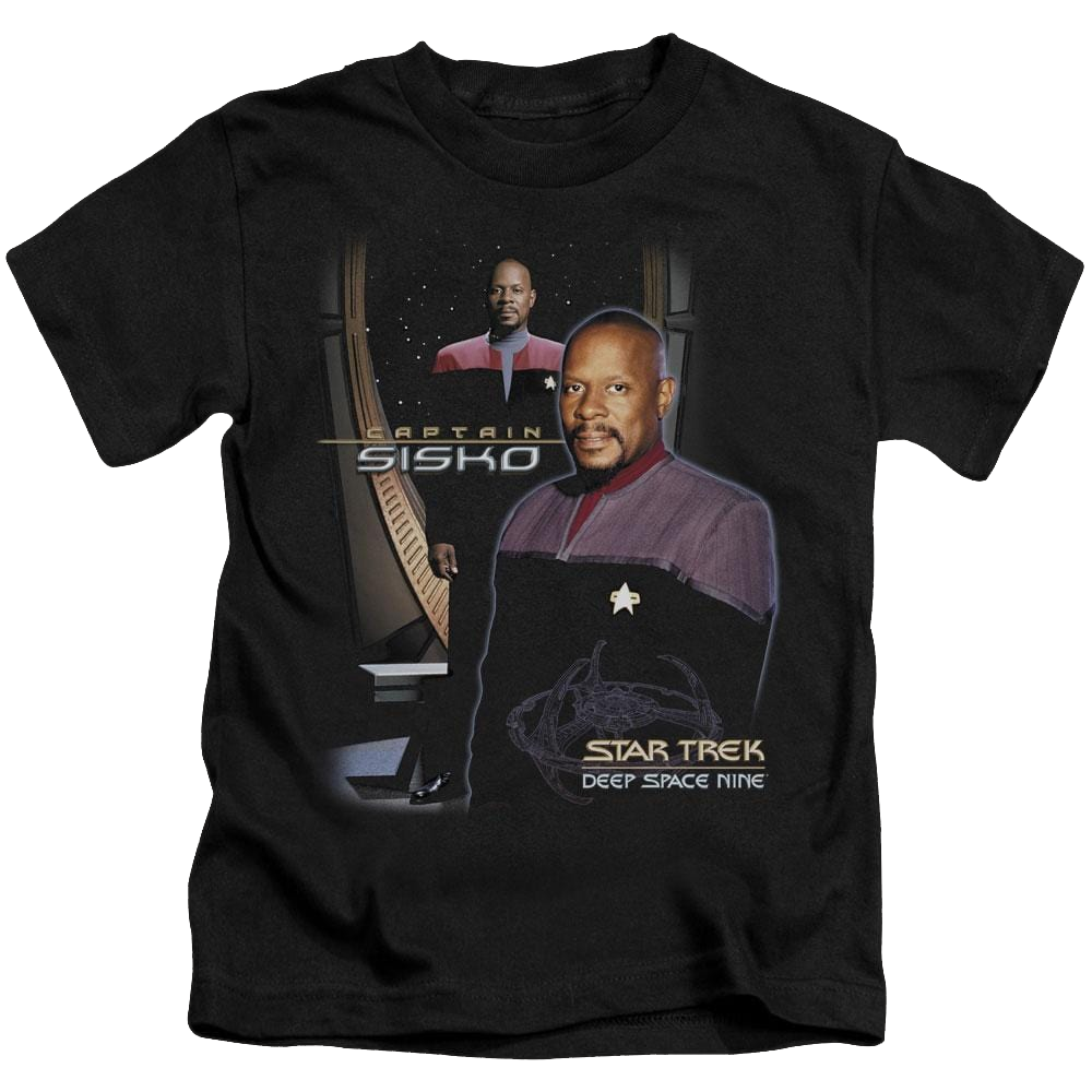 Star Trek Deep Space Nine Captain Sisko - Kid's T-Shirt Kid's T-Shirt (Ages 4-7) Star Trek