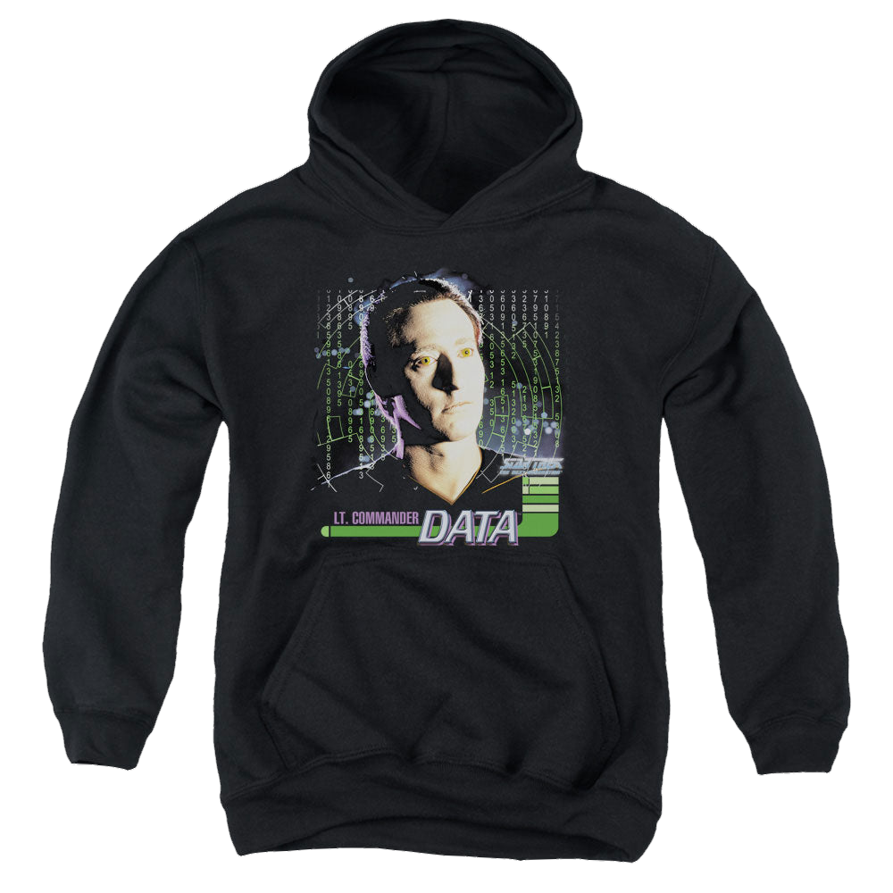 Star Trek The Original Series Data - Youth Hoodie Youth Hoodie (Ages 8-12) Star Trek