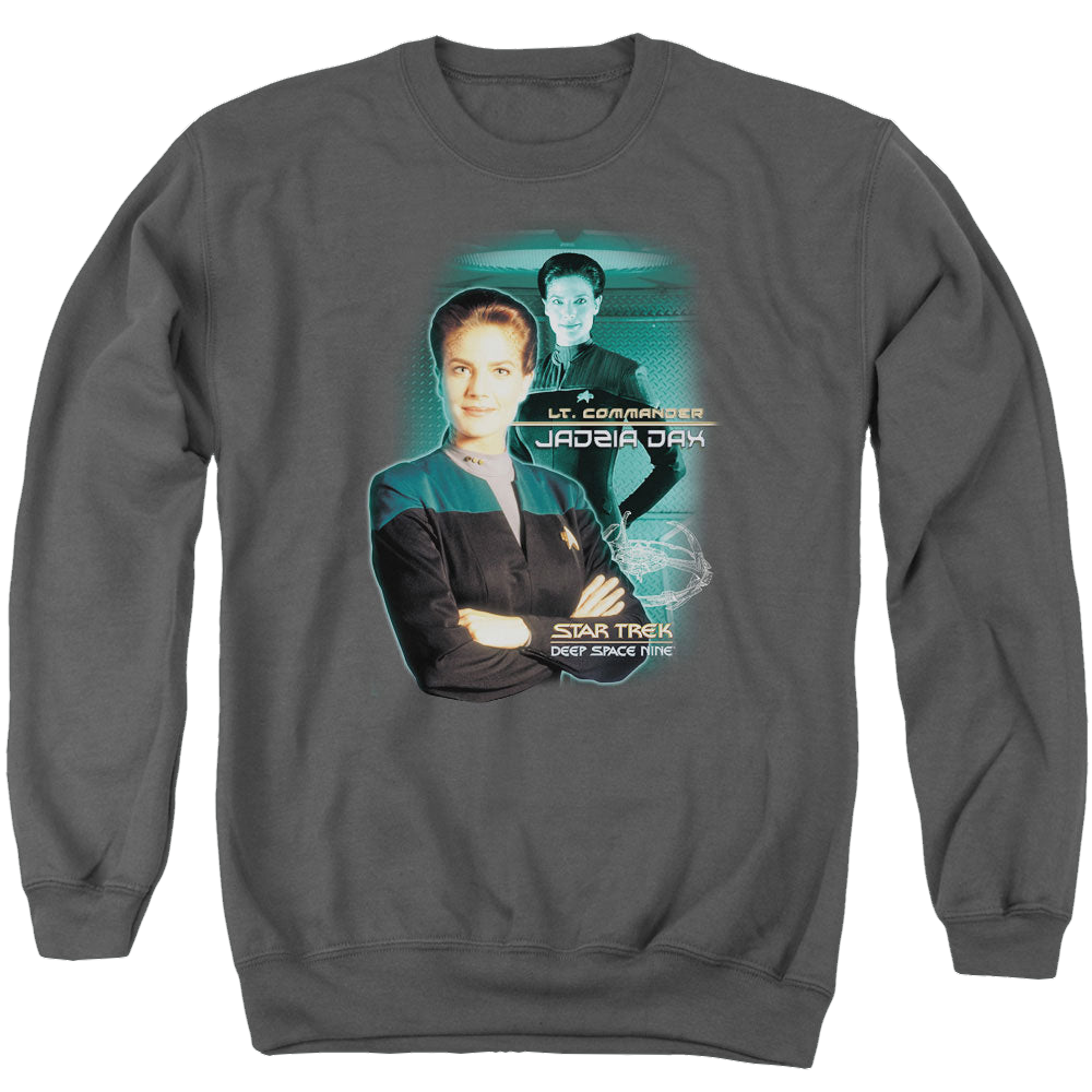 Star Trek Deep Space Nine Jadzia Dax - Men's Crewneck Sweatshirt Men's Crewneck Sweatshirt Star Trek