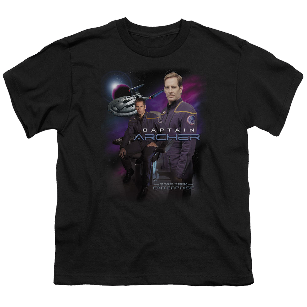 Star Trek Enterprise Captain Archer - Youth T-Shirt Youth T-Shirt (Ages 8-12) Star Trek