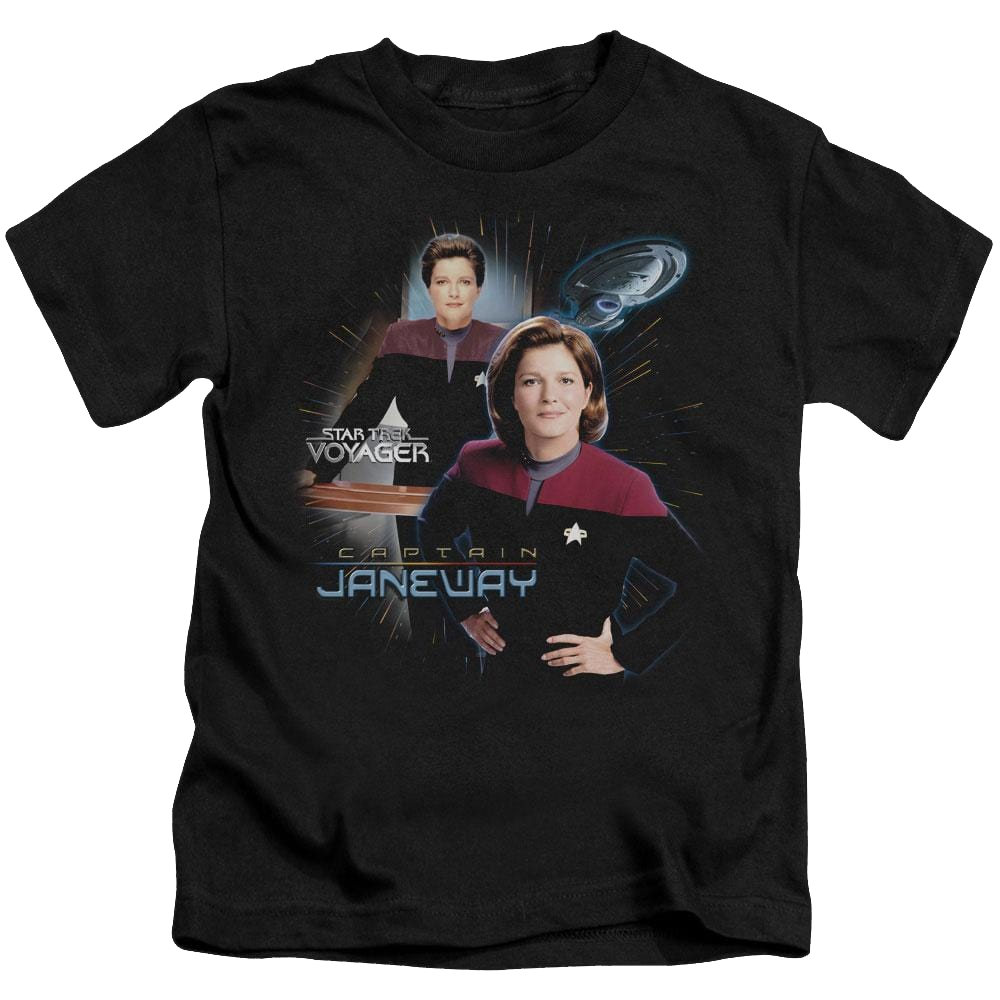 Star Trek Voyager Captain Janeway - Kid's T-Shirt Kid's T-Shirt (Ages 4-7) Star Trek