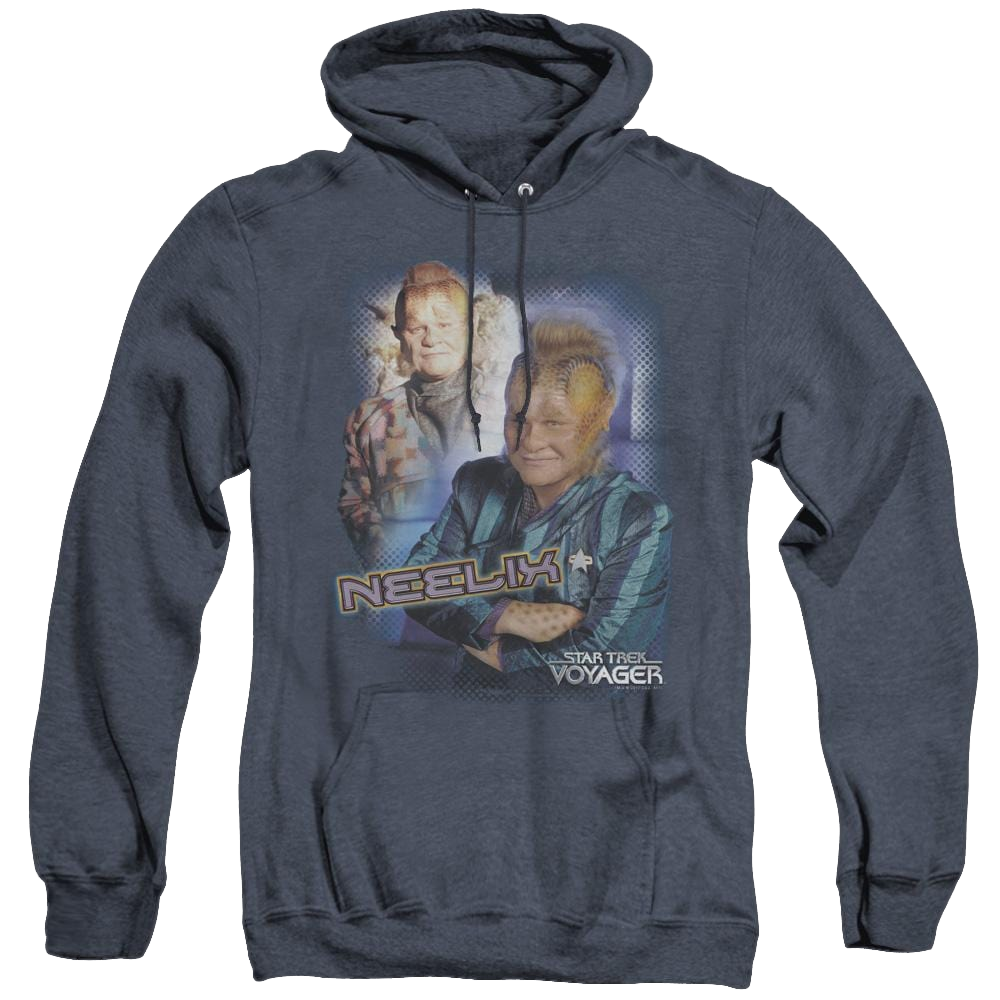 Star Trek Voyager Neelix - Heather Pullover Hoodie Heather Pullover Hoodie Star Trek