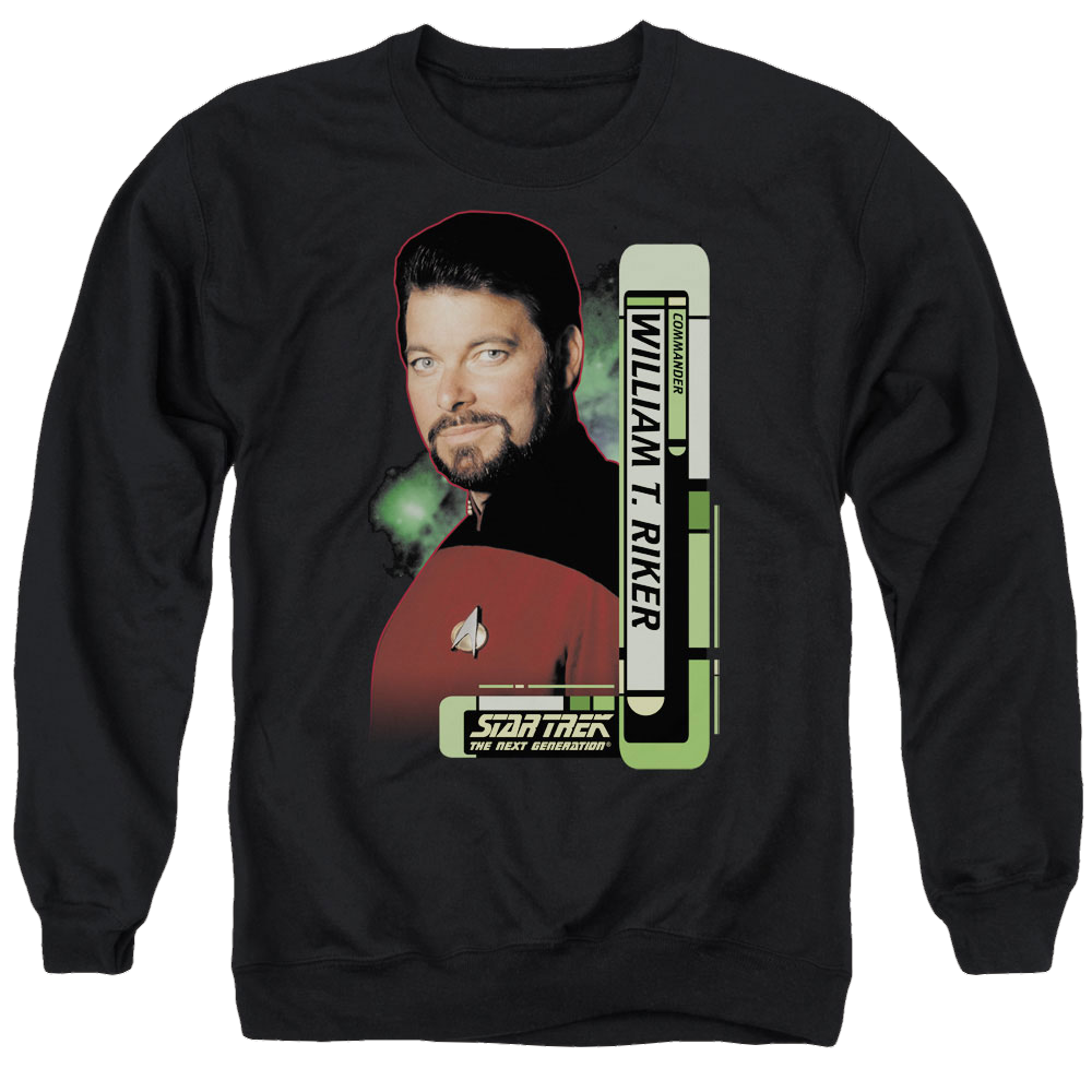 Star Trek Riker Men's Crewneck Sweatshirt Men's Crewneck Sweatshirt Star Trek