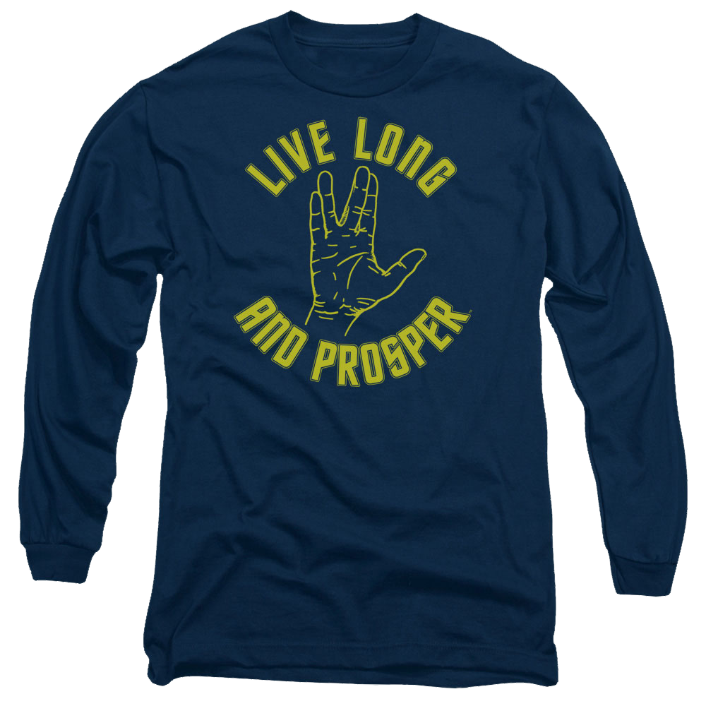 Star Trek Live Long Hand Men's Long Sleeve T-Shirt Men's Long Sleeve T-Shirt Star Trek