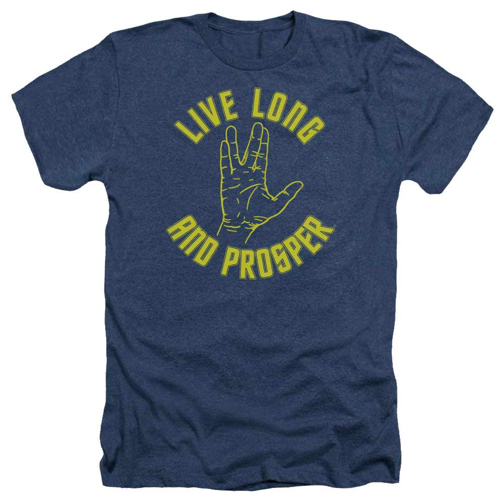 Star Trek Live Long Hand Men's Heather T-Shirt Men's Heather T-Shirt Star Trek