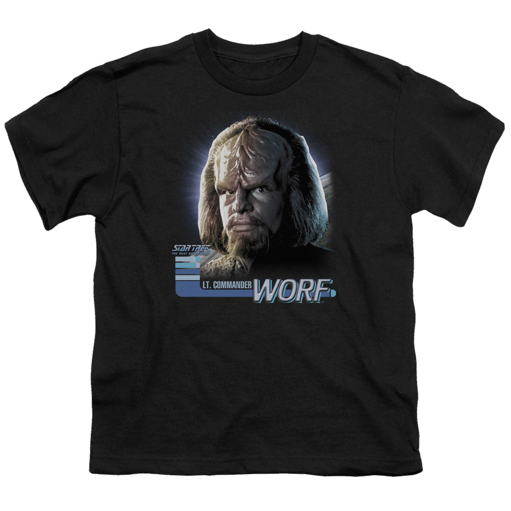 Star Trek The Next Generation Tng Worf - Youth T-Shirt Youth T-Shirt (Ages 8-12) Star Trek