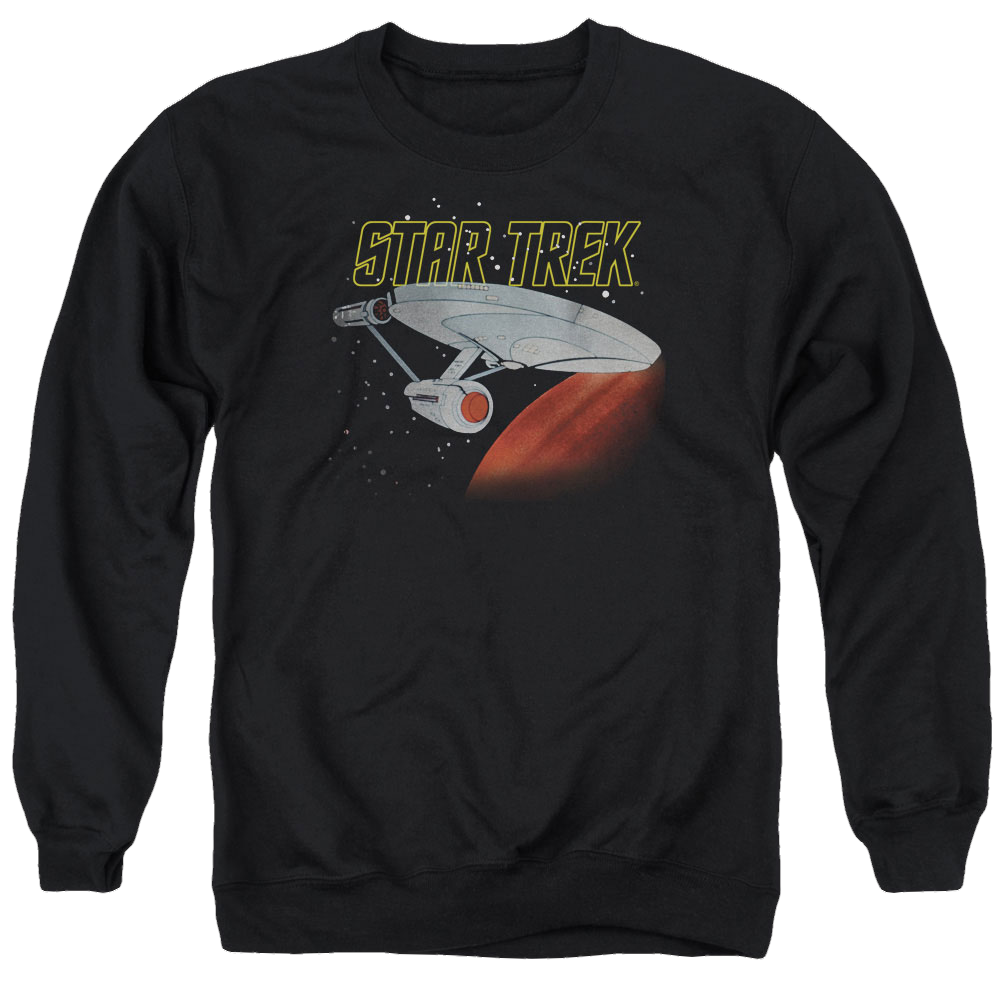 Star Trek Retro Enterprise Men's Crewneck Sweatshirt Men's Crewneck Sweatshirt Star Trek