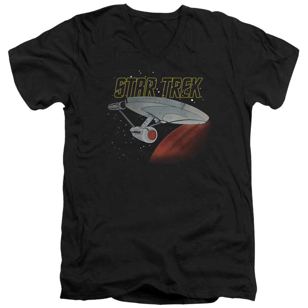 Star Trek Retro Enterprise Men's V-Neck T-Shirt Men's V-Neck T-Shirt Star Trek