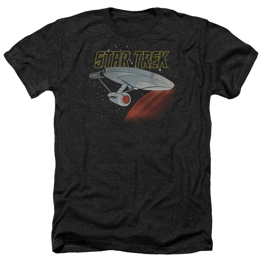 Star Trek Retro Enterprise Men's Heather T-Shirt Men's Heather T-Shirt Star Trek