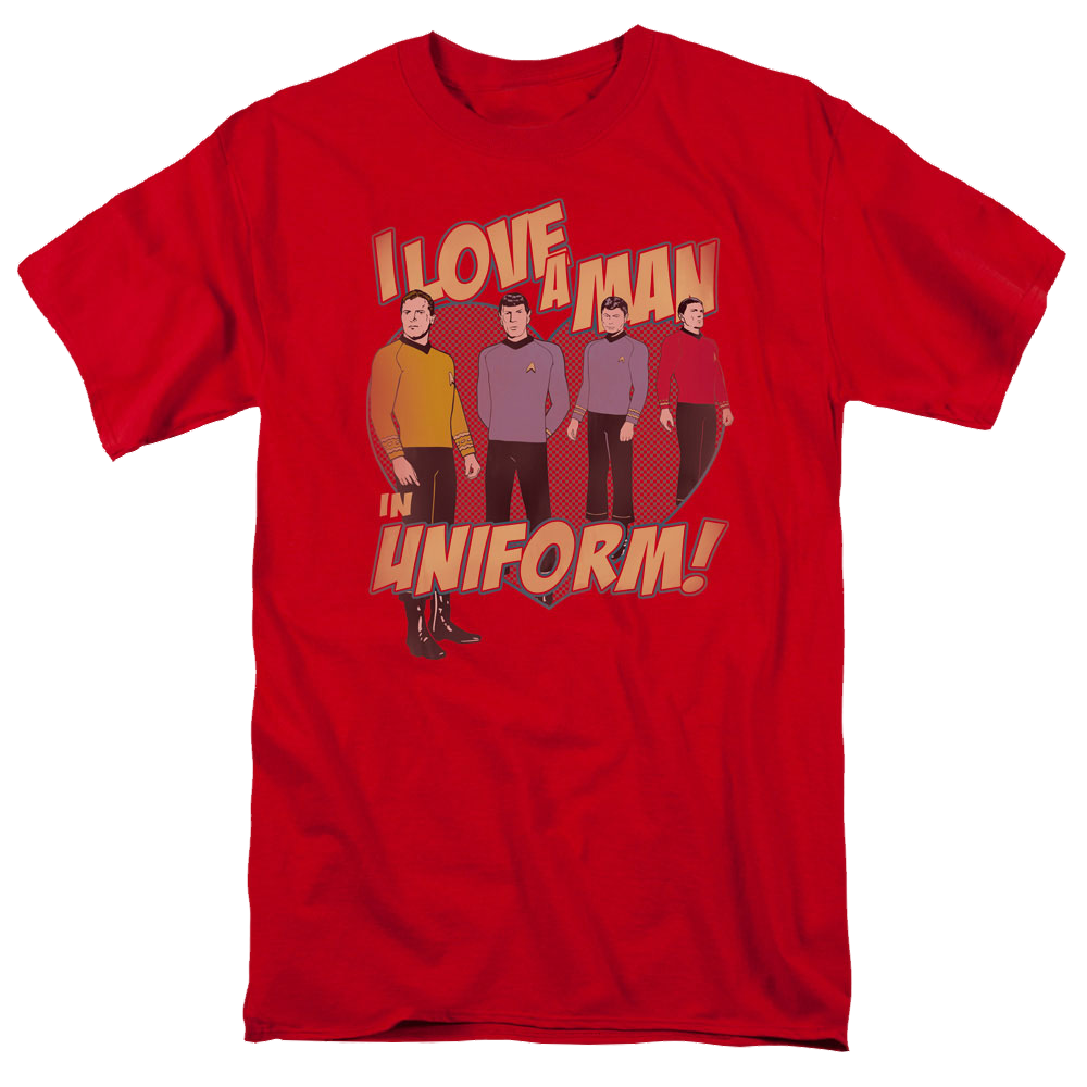 Star Trek Man In Uniform Men's Regular Fit T-Shirt Men's Regular Fit T-Shirt Star Trek